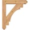 Ekena Millwork Merced Arts and Crafts Smooth Bracket w/ Offset Brace, Western Red Cedar, 5 1/2"W x 24"D x 28"H BKT0604X24X28MRC03SWR - alternate 3